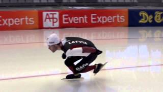 Haralds Silovs speedskating corner technique in slowmotion [upl. by Xeno]