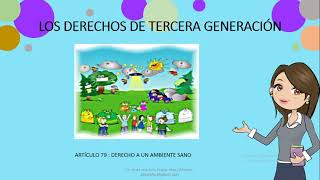 DERECHOS DE TERCERA GENERACIÓN [upl. by Tollman]