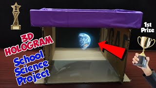 3d Hologram Box Screen Working Model  Science Project Ideas  Easy science experiments science [upl. by Daniyal]