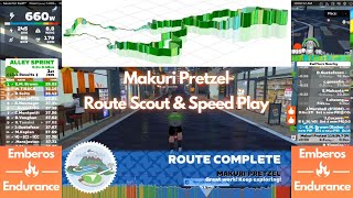 Zwift  Makuri Pretzel Route Scout  Speed Play [upl. by Lorry]