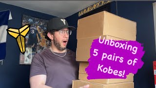 Unboxing 5 Pairs of Kobe’s 🔥🔥 kobe nike mambamentality [upl. by Wolfe]