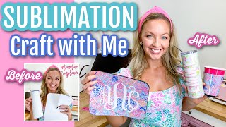 Sublimation Craft With Me Make a Sublimation Mouse Pad Personalized Tumbler and Solo Cup Cooler [upl. by Yornoc251]