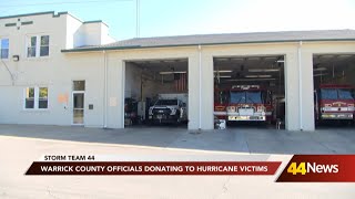 Warrick County Officials donating to Hurricane Victims [upl. by Iadam733]