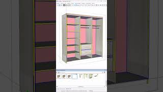 Diseño de CLOSETS y ROPEROS con SketchUp [upl. by Ailana205]