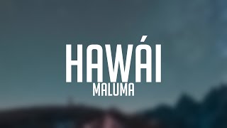 Hawái  Maluma Lyrics Video [upl. by Cleopatre]