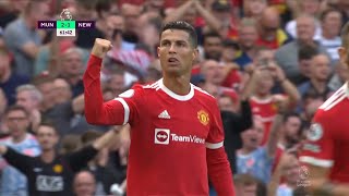 Premier League  Ronaldo Scores Twice On His Second Debut With United  Man United vs Newcastle [upl. by Inan]