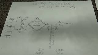 John Boy Johnboy Tennessee Walker 4 4cx250B Tube Linear Amplifier schematic only walkthru [upl. by Ulrika]