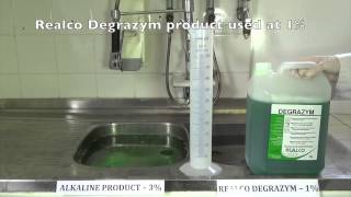 Efficiency of enzymatic cleaning with Degrazym  Realzyme Enzymes for life [upl. by Gorden]