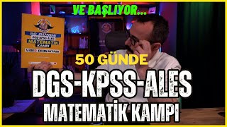 KPSS  DGS  ALES MATEMATÄ°K KAMPI BAÅLIYOR  50 GÃœNDE KPSS MATEMATÄ°K KAMPI [upl. by Nahtaoj]