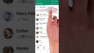 Verzendlijst WhatsApp bericht naar meerdere mensen sturen Android [upl. by Amedeo]