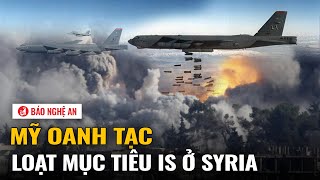 Mỹ oanh tạc loạt mục tiêu IS ở Syria [upl. by Alil]