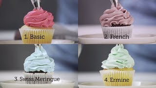 How to Make Buttercream  Ermine Swiss Meringue French amp American [upl. by Dennet57]