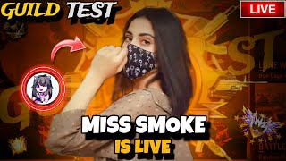 FREE FIRE LIVE👻GARENA FREE FIRE💀GUILD TEST LIVE🥳Miss Smoke Is Live🖤 freefire live classyfreefire [upl. by Kihtrak901]