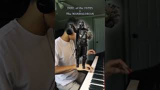 Duel of the Fates x The Mandalorian piano pianomashup shorts [upl. by Eneres]