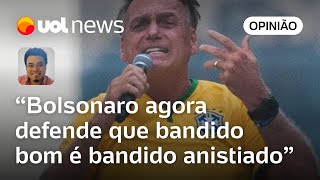 Bolsonaro pede anistia aos condenados por golpismo pensando em si mesmo diz Sakamoto [upl. by Corb]