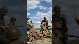 Germans took Soviet soldiers prisoner in WW2 reenacting [upl. by Kresic945]