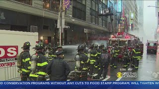 Manhole Fire In Front Of Carmines [upl. by Eyar]