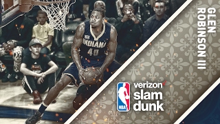 Glenn Robinson III Wins the 2017 Verizon Slam Dunk Contest  021817 [upl. by Gasper]