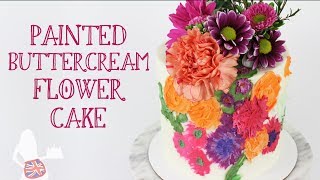 Painted Buttercream Flowers [upl. by Ramsdell]