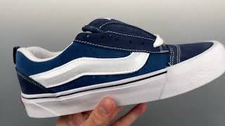 Vans KnuSkool VR3 LX Bread Shoes Navy Blue Stitching Low Unisex Retro Casual Vulcanized Sneakers [upl. by Abramo]