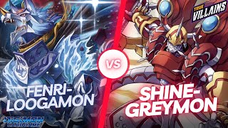 BT14  Loogamon vs Shinegreymon  Digimon Card Game [upl. by Malchy]