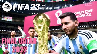 Argentina vs Francia  Predicción de la Final Qatar 2022 😱 FIFA 23 4K [upl. by Salamone547]