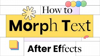 How to Morph Text Animation amp Font Change in After Effects  Tutorial [upl. by Oivlis96]