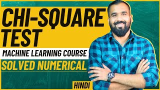 ChiSquare Test Explained with Solved Numerical in Hindi l Machine Learning Course [upl. by Tuorah]