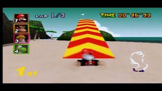 Nintendo 64 Mario Kart 64  Walkthrough 1 [upl. by Alahcim880]