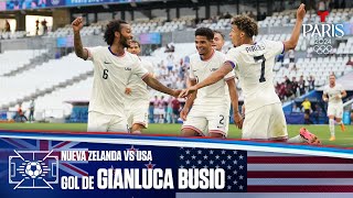 Gol de Gianluca Bucio  Nueva Zelanda vs Estados Unidos 03  Juegos Olímpicos París 2024 [upl. by Schuler251]