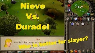 2007 Oldschool Runescape Nieve Vs Duradel With Commentary Which Slayer Master is Better [upl. by Damian204]