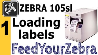 Zebra 105SL Label and Media Loading  Ep1 [upl. by Ahsiugal]