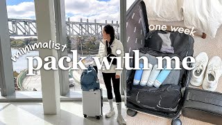 Minimalist Pack With Me  One Week with a Carry On only [upl. by Mathre]