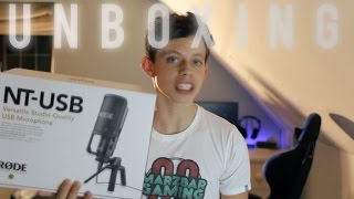 Rode NTUSB StudioQuality USB Microphone Unboxing rodemics [upl. by Pantin]