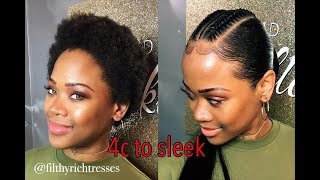 How to do a Ponytail on Natural 4c Short Hair ft LUVME HAIR [upl. by Agnes]