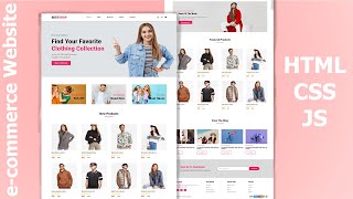 How To Make Ecommerce Website Using HTML amp CSS Step By Step  Responsive ECommerce Website [upl. by Gnaoh]