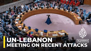 UN Security Council meeting to discuss situation in Lebanon begins [upl. by Syverson]