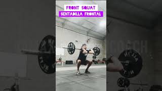 FRONT SQUAT  SENTADILLA FRONTAL [upl. by Rambow]