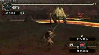 MHP2G ラージャン 金獅子 Rajang Bow Solo in 755 [upl. by Franz]