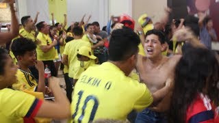 Asi vivio COLOMBIA el GOL de YERRY MINA [upl. by Sargent769]