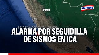 🔴🔵Sismos en Ica dos movimientos telúricos con magnitudes superiores a 5 se registraron hoy en Pisco [upl. by Tiphani437]