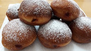 Krapfen  Berliner  Jam donuts recipe [upl. by Lerim]