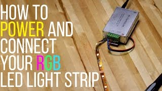 How To Power And Connect Your RGB LED Light Strip  superbrightledscom [upl. by Enahsal]