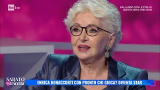 Enrica Bonaccorti una vita in scena dal teatro alla tv  Sabato in diretta 02112024 [upl. by Judon767]