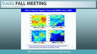 Fall Meeting 2012 Tropospheric Ozone Profiles [upl. by Imyaj]