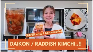 RADISH KIMCHI CUBES EASY RECIPE  KKAKDUGI  PINAY MOM STORIES radishkimchi kkakdugi cooking [upl. by Aronoh]