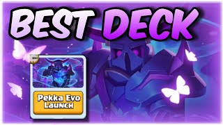 BEST DECK FOR PEKKA EVO LAUNCH  Evo Pekka Gameplay clashroyale evolutionpekka butterfly [upl. by Rehpatsirhc691]