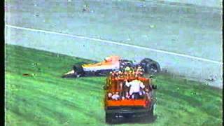 1992 Indy 500  Tony Bettenhausen crash in practice [upl. by Nyrrek120]