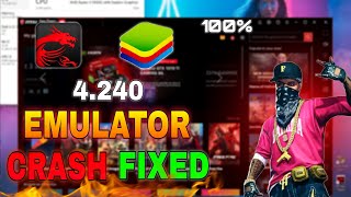 BLUESTACKS 4 amp MSi 4240 CRASH FIXED✅ FREE FIRE pc STUCK PROBLEM SOLVED 💯 EMULATOR CRASH SOLVED [upl. by Areehs]