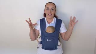 Ergobaby Embrace  How to adjust as baby grows [upl. by Mirth]